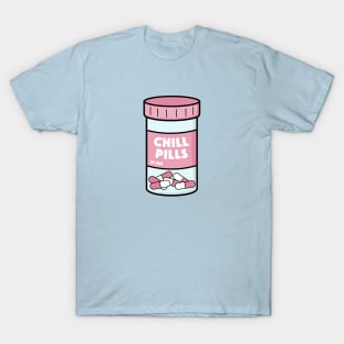 Funny Chill Pills Illustration T-Shirt